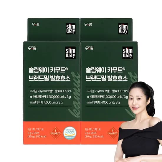 슬림웨이 카무트 브랜드밀 발효효소 30포, 4개