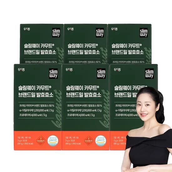 슬림웨이 카무트 브랜드밀 발효효소 30포, 6개