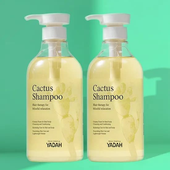 야다 선인장 약산성 샴푸 두피민감성 저자극샴푸 700ml 2개