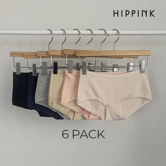 힙핑크 6PACK 면팬티 코튼 여성 삼각팬티 올데이 데일리