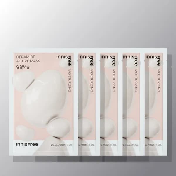 이니스프리 액티브 마스크 세라마이드 [영양보습] 25mL 5매, 1개