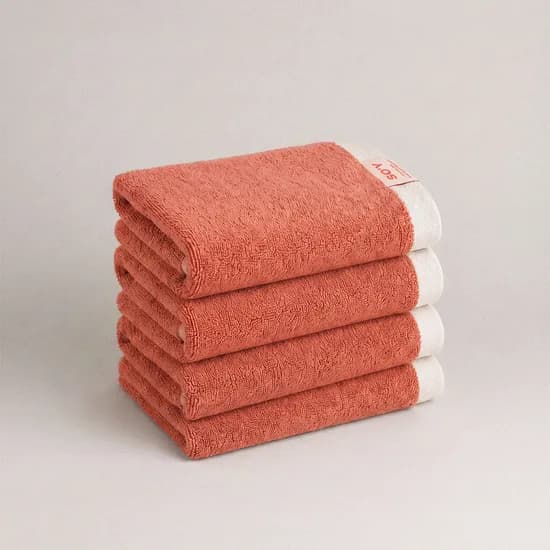 소이워크샵 데이즈컬렉션 8P 벌크 호텔수건 40수 모달 고중량 220g 피치블라썸 4장