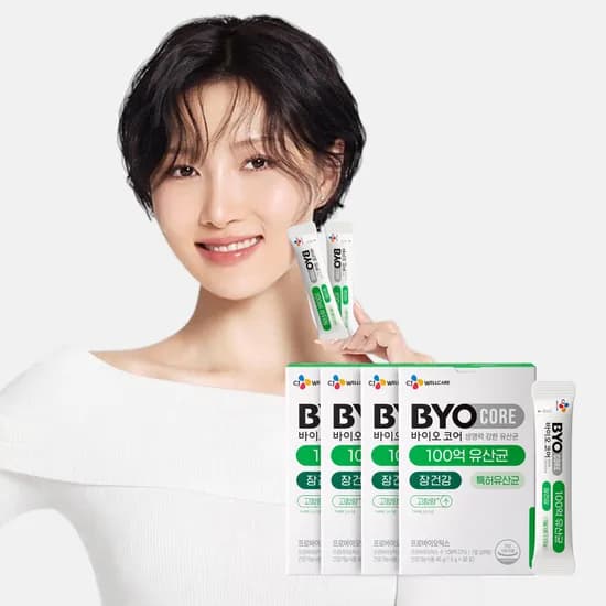 CJ 바이오코어 건강한 생유산균 100억 보장 고함량유산균 분말형 30포 4개