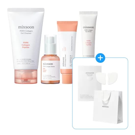 믹순 PDRN 4종 세트(젤 클렌저 100ml + 크림 50ml + 아이 세럼 20ml + 세럼 30ml)