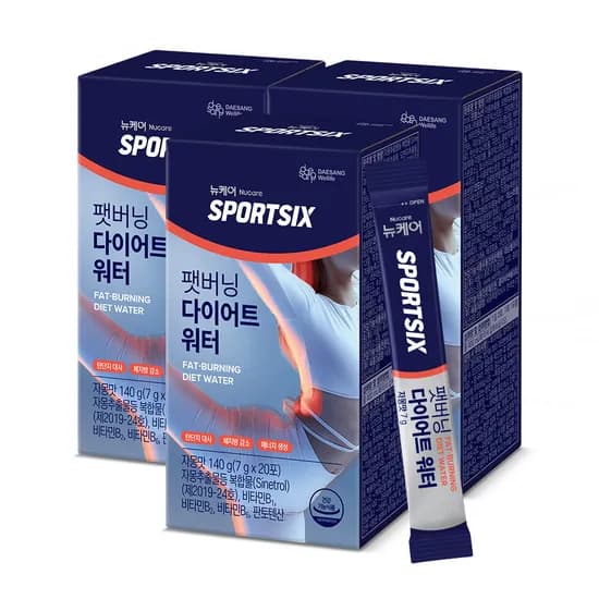 뉴케어 스포식스 팻버닝 마시는 다이어트워터 7g 20포, 3개