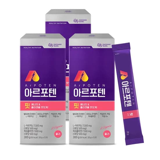아르포텐 핏 아르기닌 에너지젤리 15포 3개