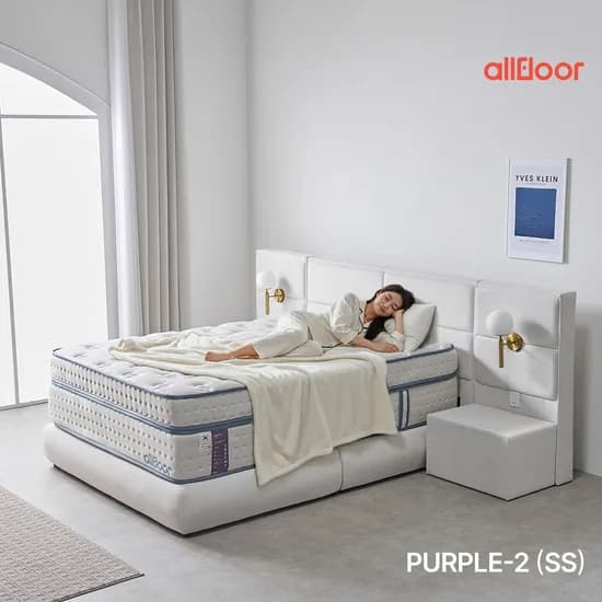 올플로어 PURPLE-02 호텔식 편안한 지퍼분리형 토퍼 매트리스 SS 슈퍼싱글