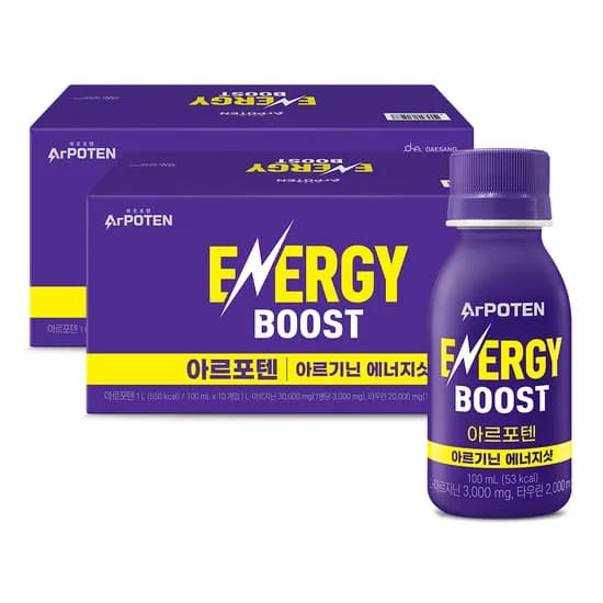 아르포텐 에너지샷 아르기닌 에너지드링크 배 농축액 100ml 20개