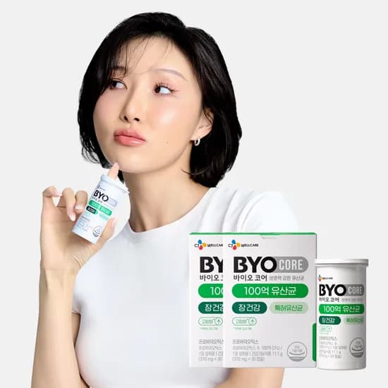 CJ 바이오코어 건강한 생유산균 100억 보장 고함량유산균 캡슐형 30캡슐 2개