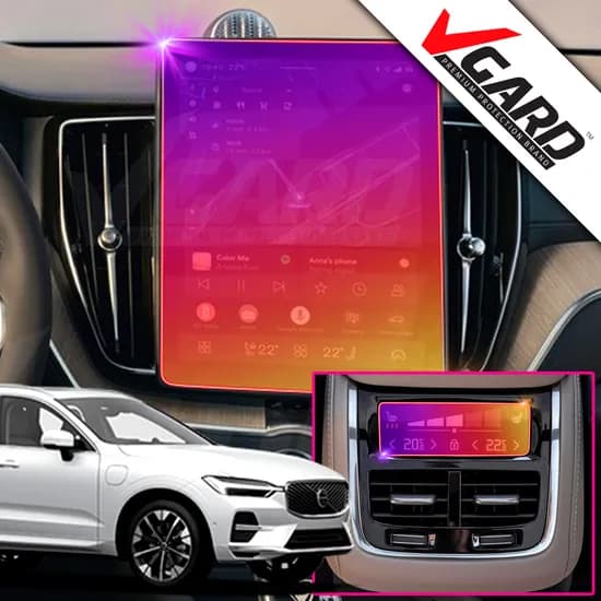 볼보 XC60 페이스리프트 내비게이션 디스플레이 지문방지 보호필름 브이가드