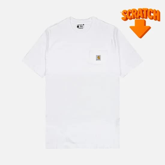 칼하트 반팔티 K87-WHT-SCCP-009
