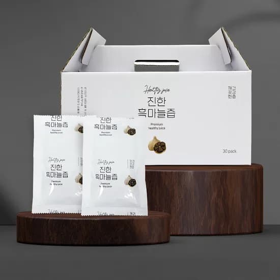 늘초담 국내산 발효 흑마늘즙 30포 흑마늘 진액 농축액 자색양파 선물세트