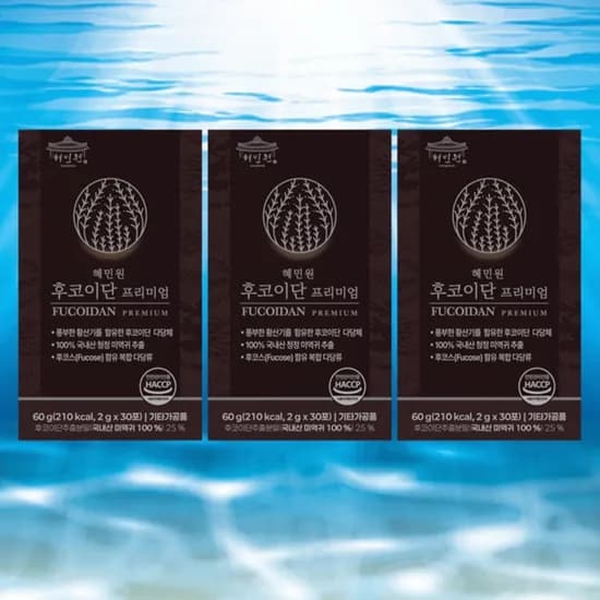 몸신의 탄생 TV방영 제품 혜민원 후코이단 프리미엄 30포, 3개