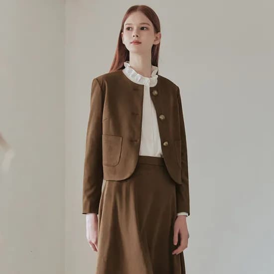 엠버 스웨이드 자켓 AMBER SUEDE JACKET / BROWN