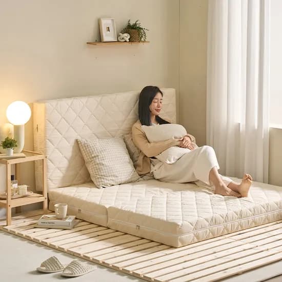 세인트블랑 허리에 좋은 AIR라텍스 매트릭스 3단 접이식 바닥 토퍼 매트리스 7cm MS 99,000원
