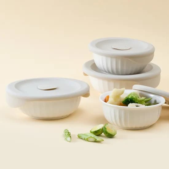 바로한끼 도자기 밥용기 아이보리 250ml 2P+355ml 2P 혼합세트 21,600원