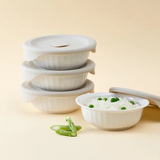 바로한끼 도자기 밥용기 아이보리 355ml 4P 23,400원