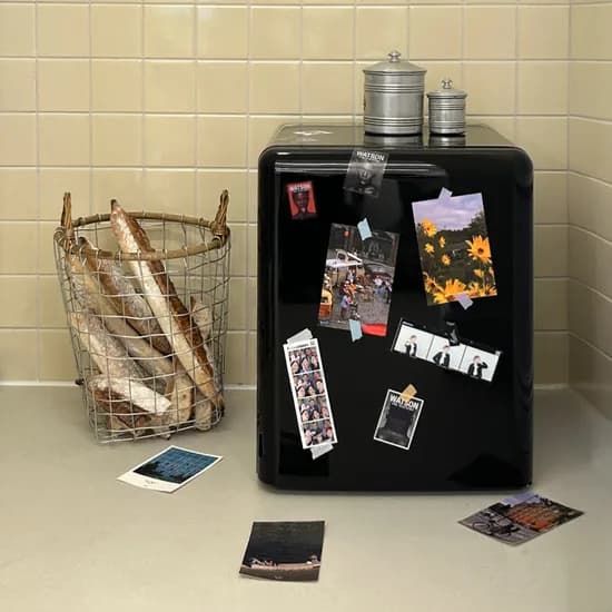 레트로 미니 냉장고 30L WC-30C 무소음 음료 다용도 블랙