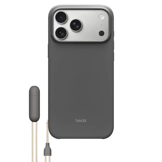 애플 정품 케이스 아이폰 17 Pro Max, Beats 킥 스탠드, 그래니트 그레이