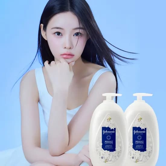 존슨즈 뷰티 바디로션 향좋은 보습 자스민 화이트릴리, 500ml, 2개