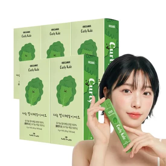 뚜띠프루티 유기농 동결건조 곱슬 컬리케일 분말 100% 14포 5개