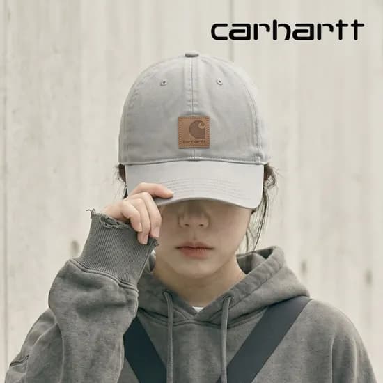 칼하트 모자 오데사 캔버스 볼캡 아스팔트 100289-APH