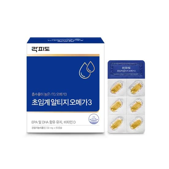 락피도 초임계 알티지 오메가3 비타민D 함유 60캡슐 1개