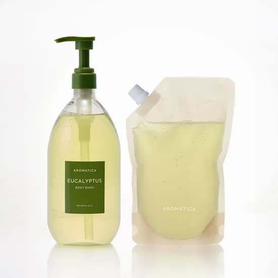 아로마티카 유칼립투스 바디워시 1L 리필 500ml 세트