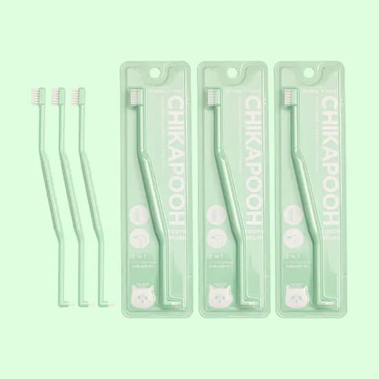 바잇미 2in1 치카푸 듀얼헤드 반려동물 칫솔 (3개월/5개월)