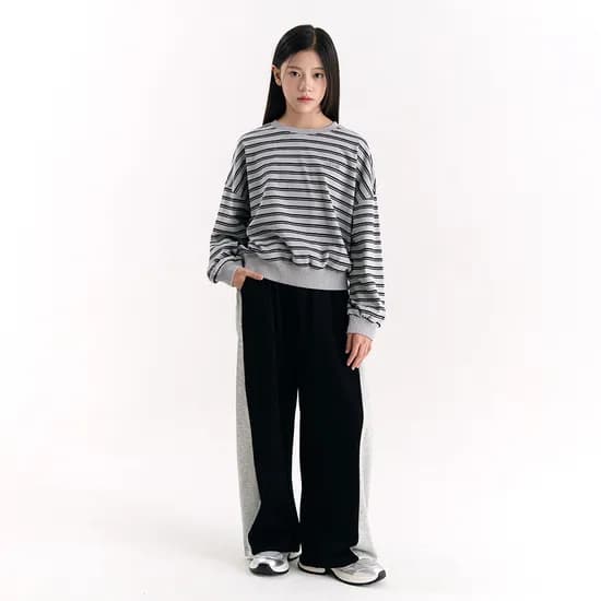 더데이걸 융기모 배색 사이드 볼륨 팬츠 TGTM25T09