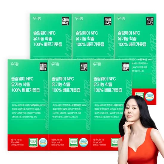 슬림웨이 NFC 유기농 착즙 100% 베르가못즙 14포, 6개