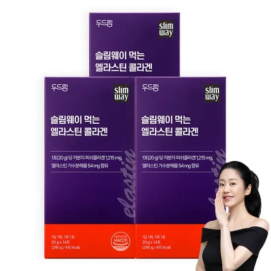 슬림웨이 먹는 엘라스틴 콜라겐 14포, 3개