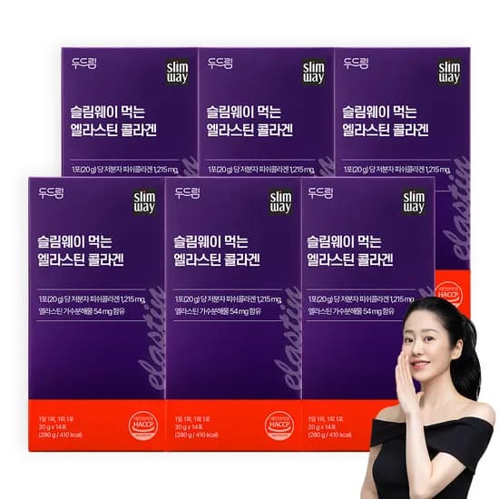 슬림웨이 먹는 엘라스틴 콜라겐 14포, 6개