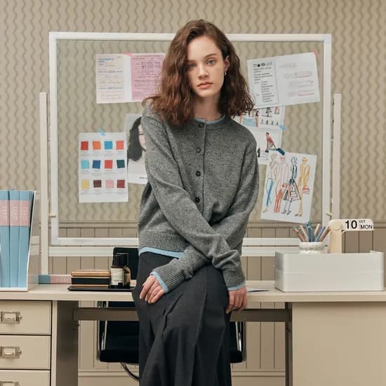 메리노 울 라인 가디건 MERINO WOOL LINE CARDIGAN