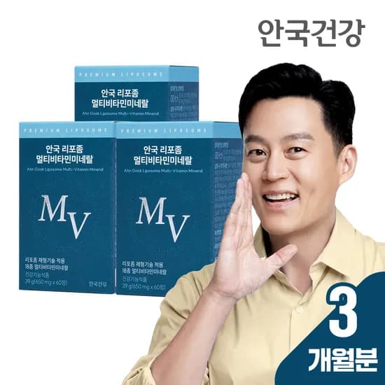 안국건강 안국 리포좀 멀티비타민 미네랄 60정, 3개