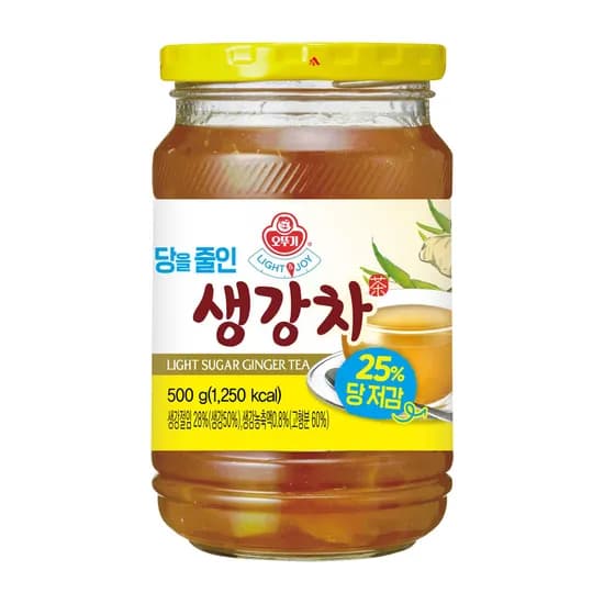 오뚜기 LIGHT&JOY 당을줄인 생강차 500g, 1개