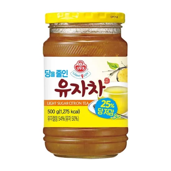 오뚜기 LIGHT&JOY 당을줄인 유자차 500g, 1개
