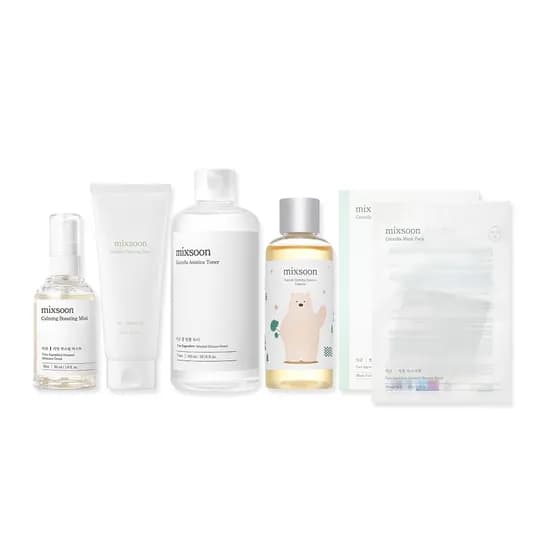 믹순 병풀 라인 베스트 5종 세트 (클렌징 폼 150ml, 토너 300ml, 에센스 100ml, 마스크팩 5매, 카밍 미스트 50ml)