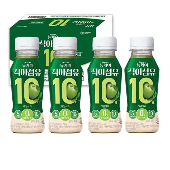 뉴케어 식이섬유 10g 케일사과맛 240ml 24개