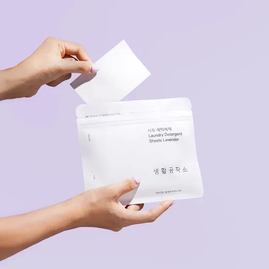 생활공작소 시트세제 종이세제 세탁 빨래 200매