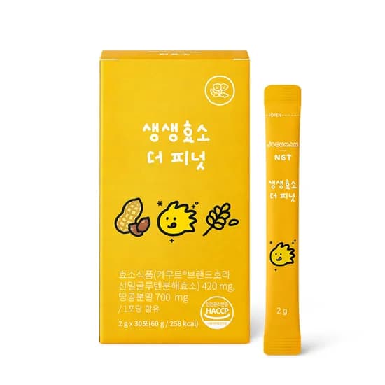 NGT 카무트 생생효소 더 피넛 네츄럴굿띵스 글루텐분해 30포, 1개