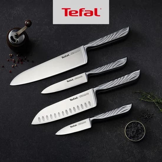 테팔 셰프 주방칼 올스텐 프리시젼 과도 9cm + 과도 12cm + 산도쿠 16.5cm + 식도 20cm
