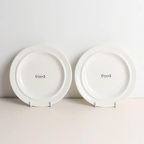 집들이선물 시라쿠스 메이플 플레이팅 접시 2개, 27cm, 화이트
