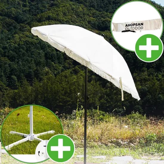 아홉산캠핑 초대형 파라솔 사각 받침대 세트 2단 각도 조절기 원터치 그늘막