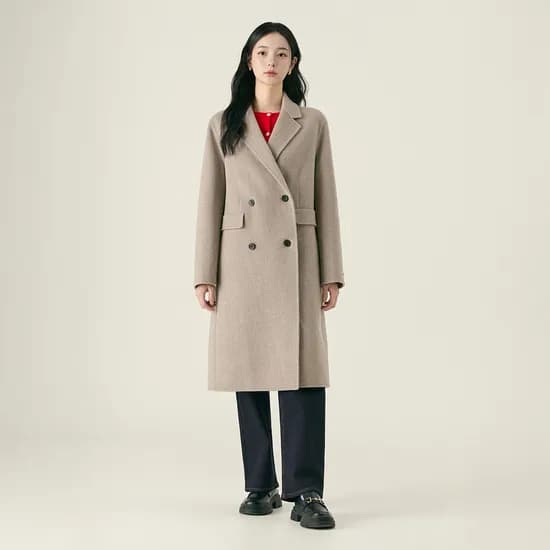 로엠 더블 자켓형 롱코트 RMJHG11R14