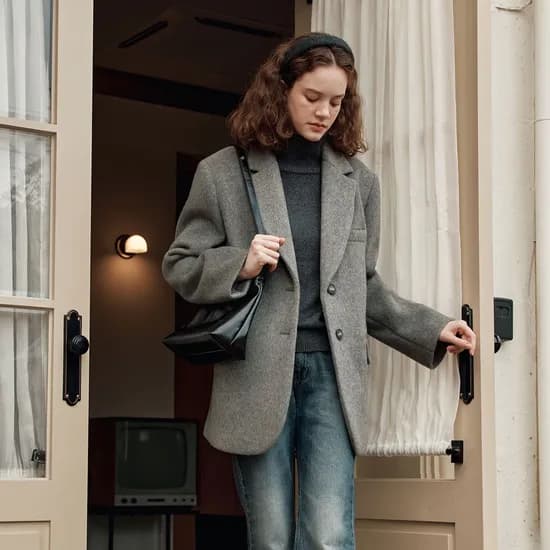 울 블레이저 코트 WOOL BLAZER COAT / GRAY