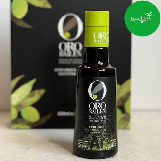 오로바일렌 올리브오일 아르베키나 250ml 산도 0.09 엑스트라버진 올리브유 올레오칸탈