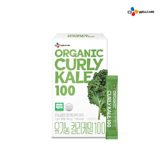 CJ웰케어 유기농 컬리케일 100 (1포당 1g) 30포, 1개