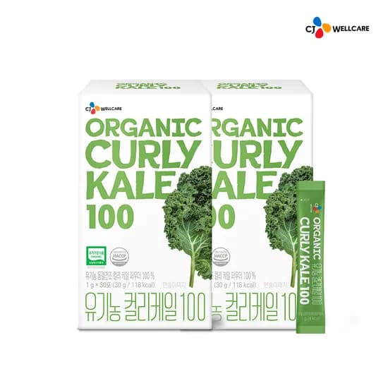CJ웰케어 유기농 컬리케일 100 (1포당 1g) 30포, 2개