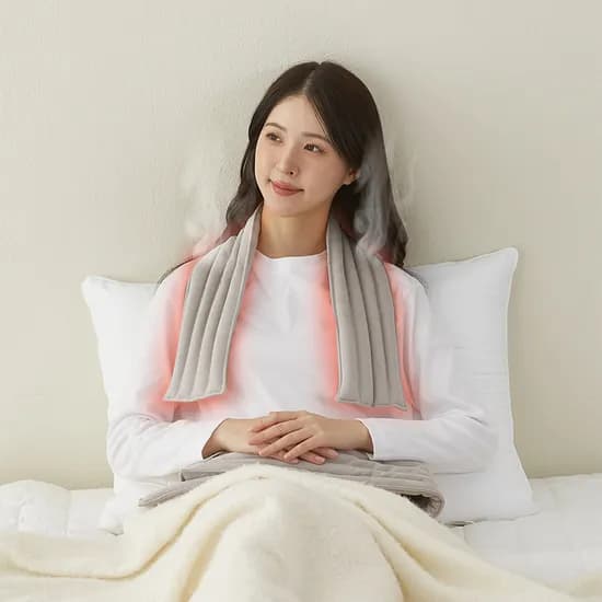 집앤콕 찜질팩 어깨 배 복부 허리 온열찜질팩 그레이, 1개